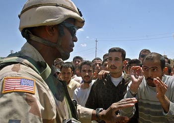 U.S. Soldiers Fire on Iraqi Protesters