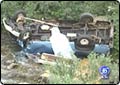Rollover Crash Lands Car in River