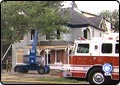 Mansion Under Renovation Catches Fire