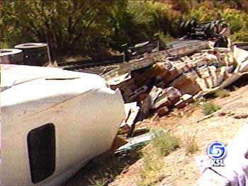Lasagna Truck Rolls Over in Spanish Fork Canyon