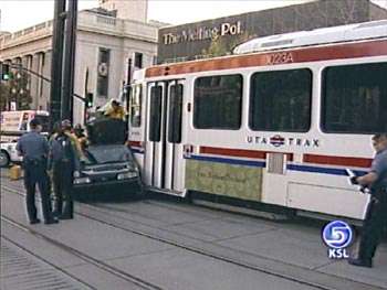 Motorist Suffers Minor Injuries in Collision with TRAX Train