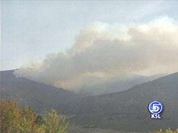 Wildfire Burning in Shepard Canyon