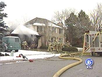 Sandy Garage Catches Fire