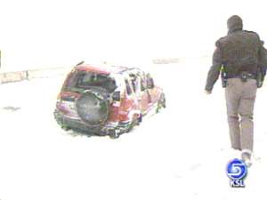 High Winds, Snow Turning Roads Treacherous