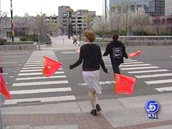 Orange Flags Reducing Pedestrian Accidents