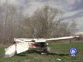 Plane Crash-Lands in Field