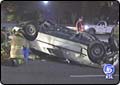 Rollover Critically Injures Driver
