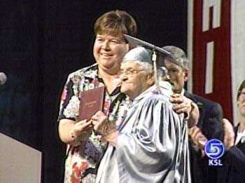 90-Year Old Gets High School Diploma
