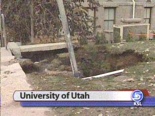 Water Main Break at U of U