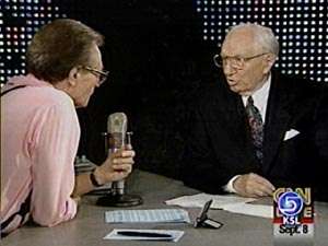 Pres. Hinckley To Make Fourth Appearance With Larry King