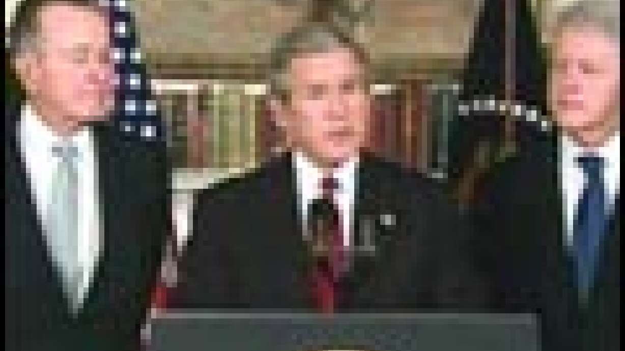 Former Presidents Pleased With Response to Pleas for Aid