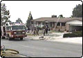 Vacant House Goes Up in Flames