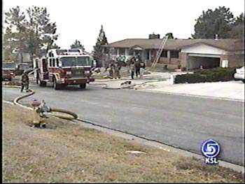 Vacant House Goes Up in Flames