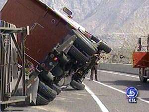 Two Trucks in Separate Wrecks Spill Goods on Roads