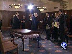 Presidency of LDS Church Celebrates 10 Years