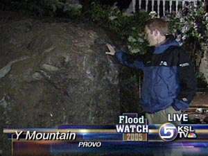 Boulder Crashes Into Provo Home