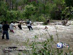 Teen Rescued from Sevier River