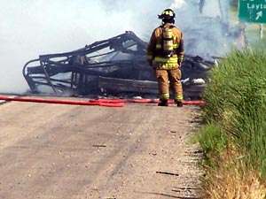 Motorhome Fire Temporarily Closes I-15