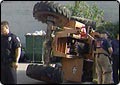 Construction Worker Falls from Fork Lift