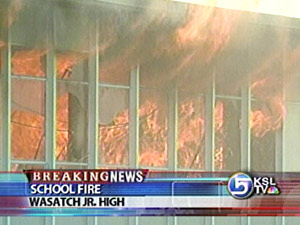 6-Alarm Fire Sweeps Through Wasatch Jr. High