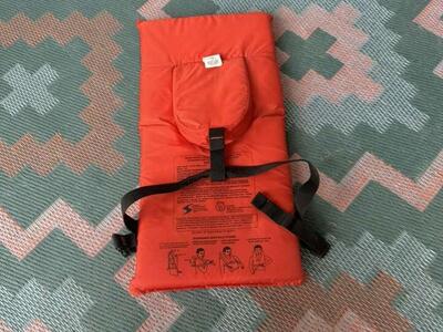 Near Shore Buoyant Orange Life Vest Type II