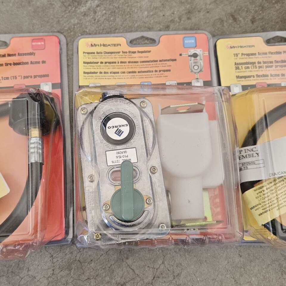 New rv lp regulator/pigtails