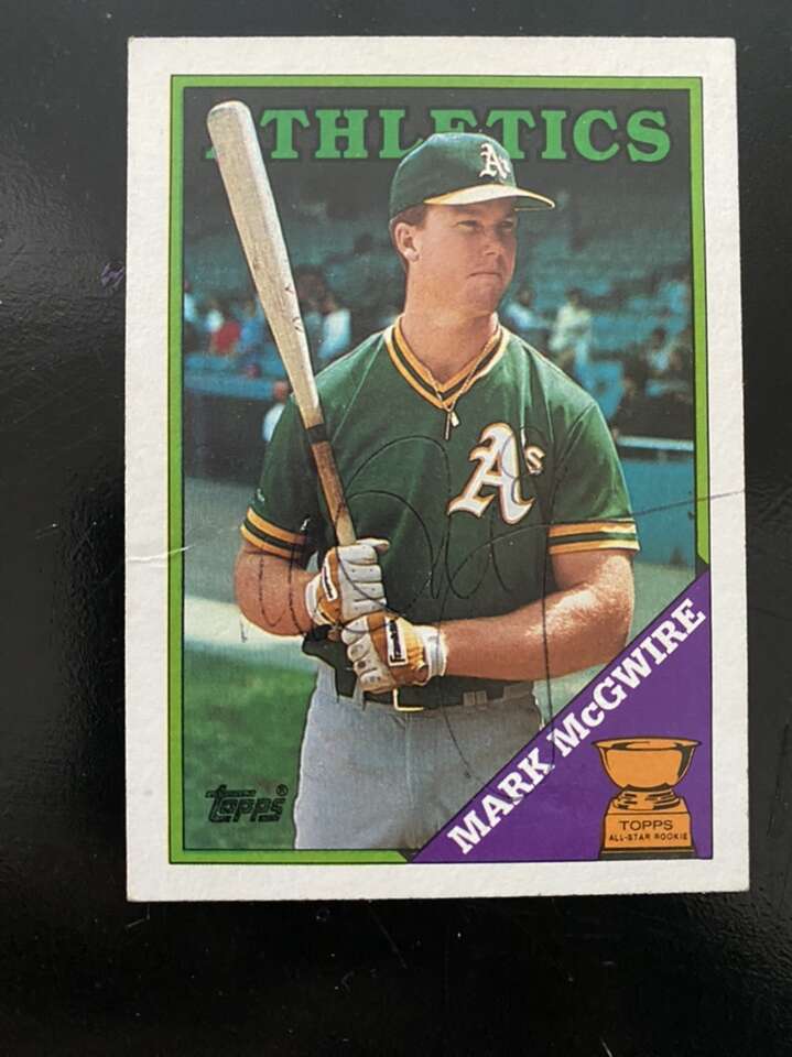 1988 Topps Mark McGwire Signed PRICE DROP