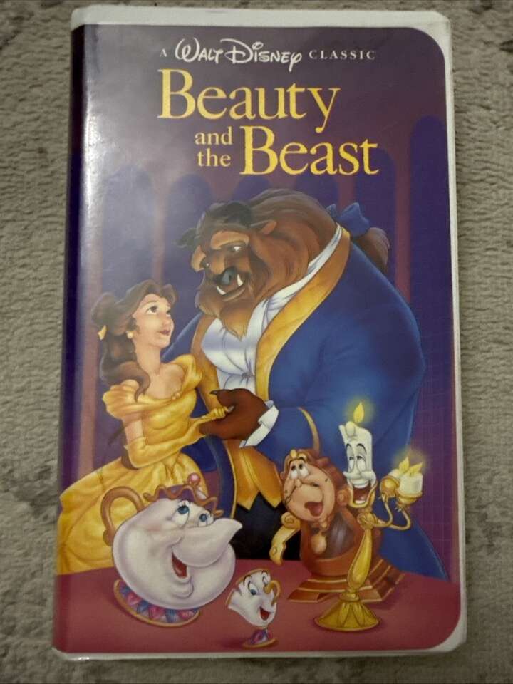Rare Disney VHS Black Diamond Beauty And The Beast