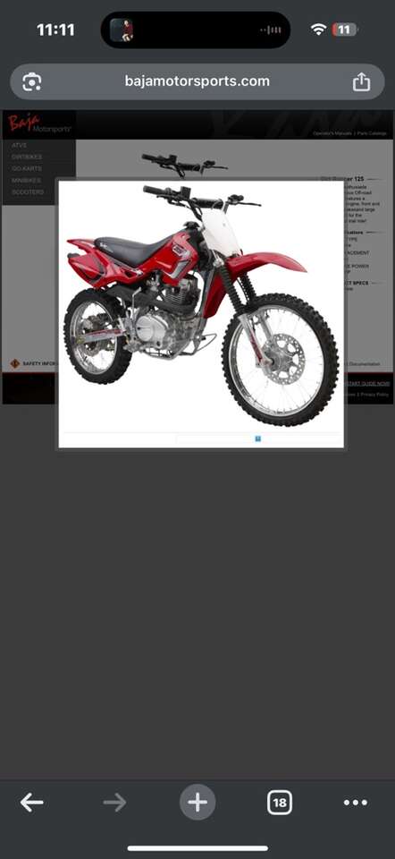 125cc Engine Motor Bike Motorcycle