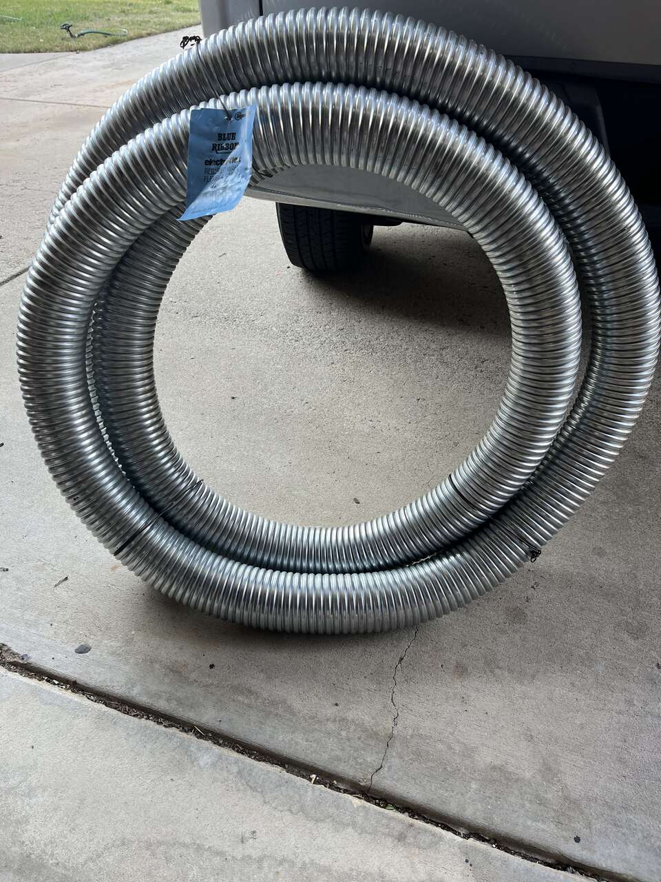Conduit, Flexible Steel 3-1/2" x 25'. Type BR Non-Jacketed Hot Dipped Galvanized Steel.