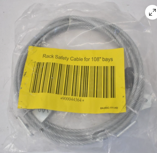 Rack Safety Cables for 108" Bays (QTY 5)