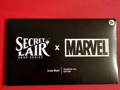MTG Magic The Gathering Secret Lair Drop Marvel Iron Man Rainbow Foil Edition