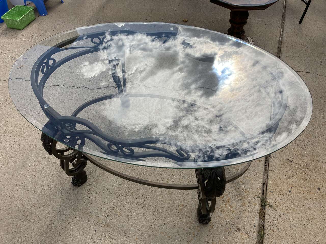 Glass top coffee table Furniture