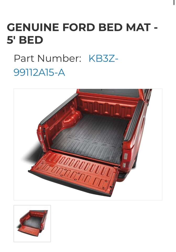 2019-2023 Ford Ranger OEM Bedmat 5' Bed NIB