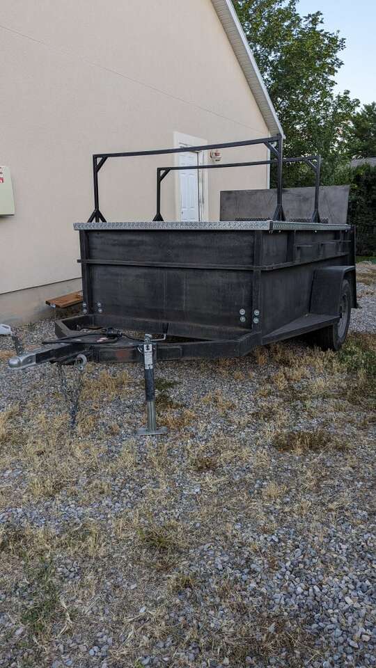 5x8 utility trailer with high sides