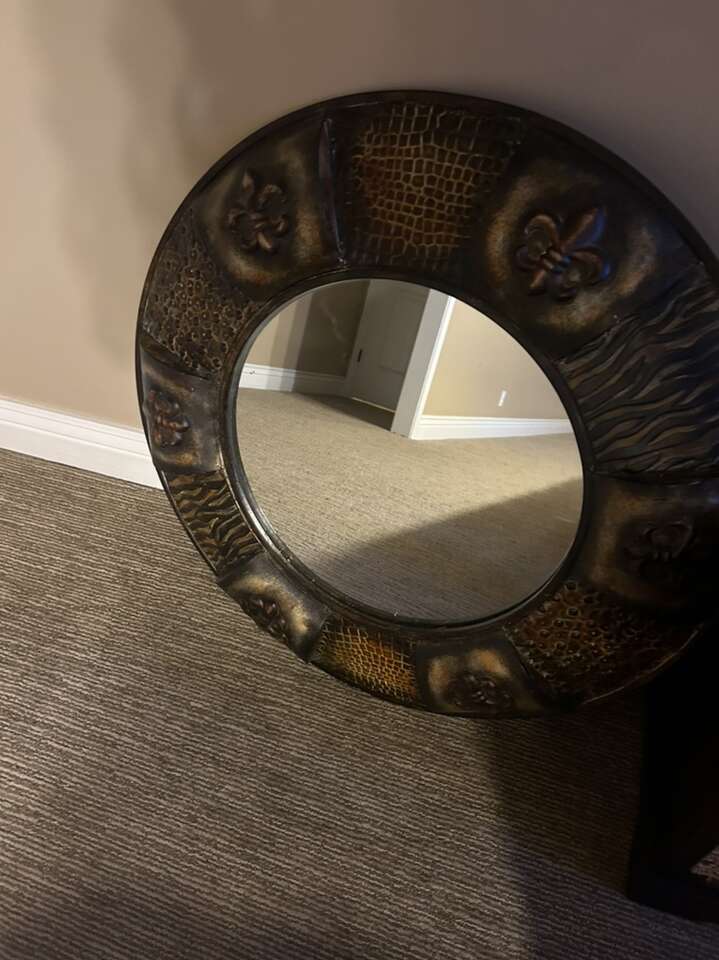 Metal Round Mirror