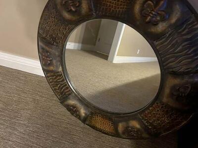 Metal Round Mirror