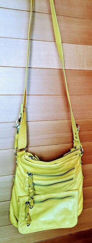 Sabina NY Buttery soft Yellow Bag
