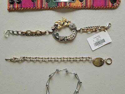 4 Cool bracelets (Swipe pics) All New!