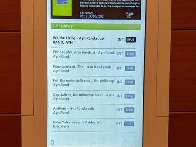 • Aluratek Libre Pro ebook reader