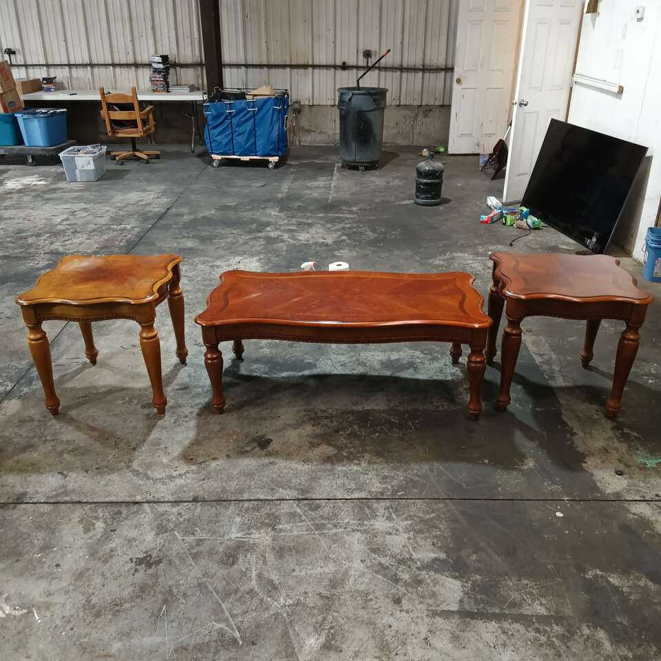 Two side tables and coffee table Furniture