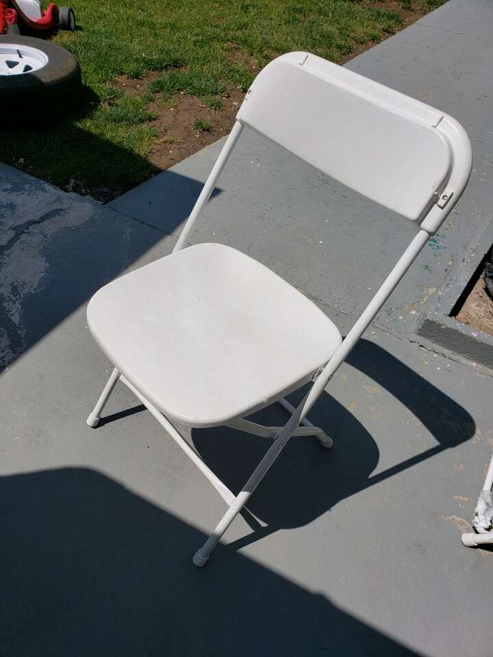 $1 chairs for rent, tables available too