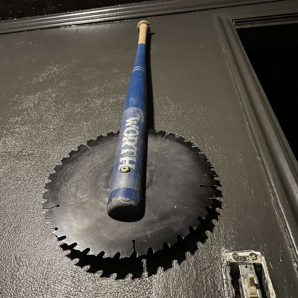 Saw Blade Baseball Bat For Zombie Apocalypse