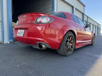 Racing Beat REV8 catback exhaust for RX-8