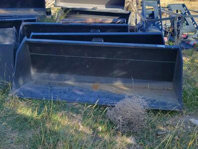 BRAND NEW 90" skid steer snow / litter bucket