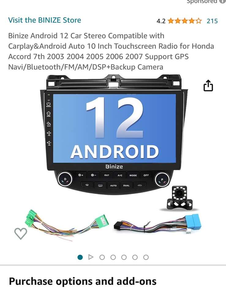 Binize Android Car Stereo Honda Accord