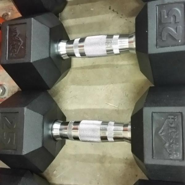 Super Popular Starter Rubber Hex Dumbbell Set DBS