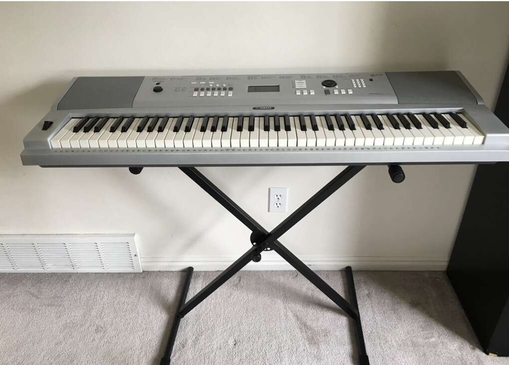 Yamaha Semi Weighted Digital Piano, Stand, Adapter