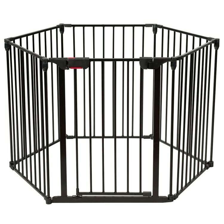 Fireplace Fence Baby Safety Fence - Black