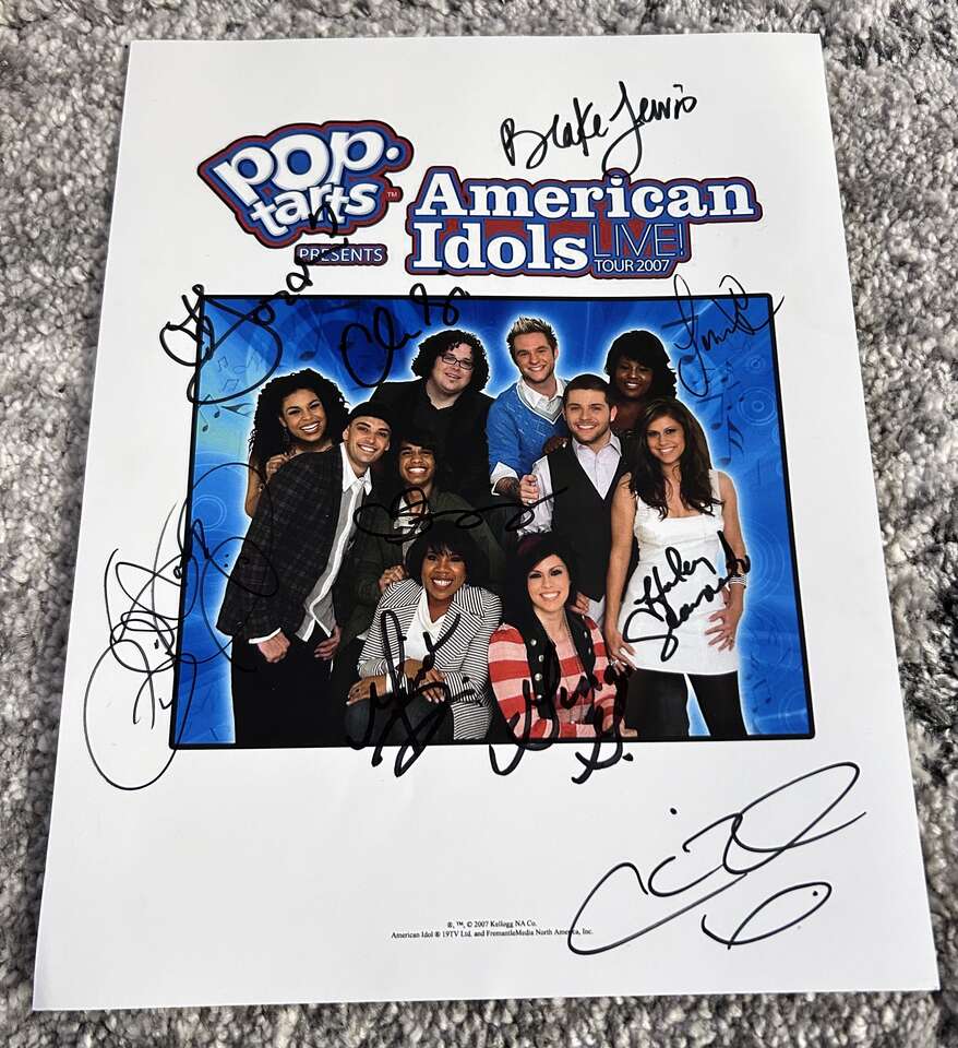 Autographed AMERICAN IDOL live! Tour 2007 Photo $10 cash/venmo in Draper